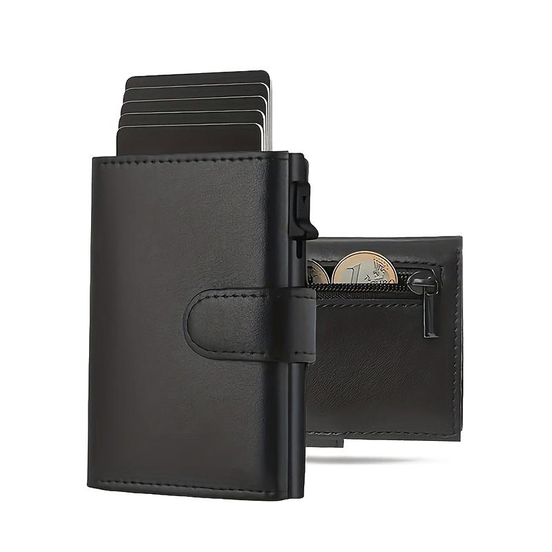 1Pcs Multifunctional Small Credit Cards Wallet Men'S Wallet With Coin Case Rfid Protection Slim Purse Card Bag