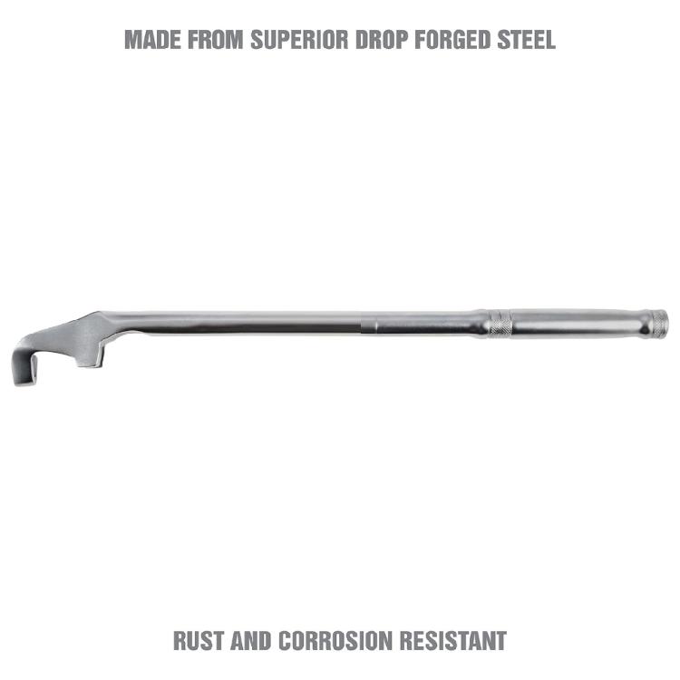 Wrench Extender Tool Rod Wrench Extension for Torque Multiplier Garage Hook Steel Wrench Extender Adapter for Mechanics