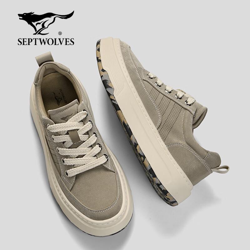

Qipilang Men s Lightweight Breathable Platform Canvas Shoes 43