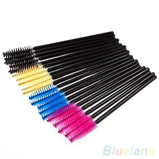 50 Pcs Women's Disposable Eyelash Brushes Lash Curlers Cosmetic Makeup Tools