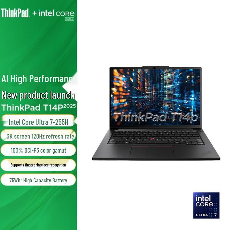 

Lenovo ThinkPad T14p 2025 High-Performance Laptop (CN version)