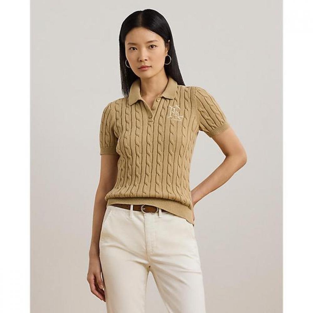 Хлопковый поло-свитер с косами Lauren Ralph Lauren Wmlrswesn820160270 XS