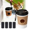 Portable Storage Box Pet Poop Trash Can Dispenser Creative Coffee Cup Dog Garbage Storage Design Outdoor Dog Walking Garbage Bag