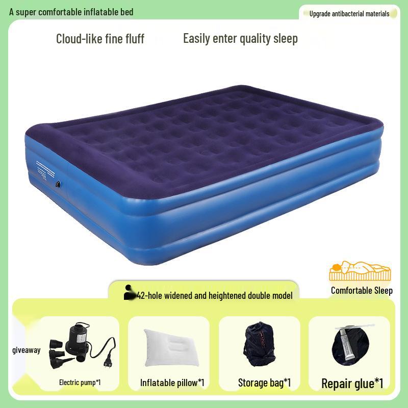 Shu Zeng Double Inflatable Mattress - Camping, Car, Home, Lunch Break Pad