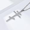 Eastern Orthodox Cross Pendant Necklace Stainless Steel Christian Religious Jewelry Unisex 3 Colors