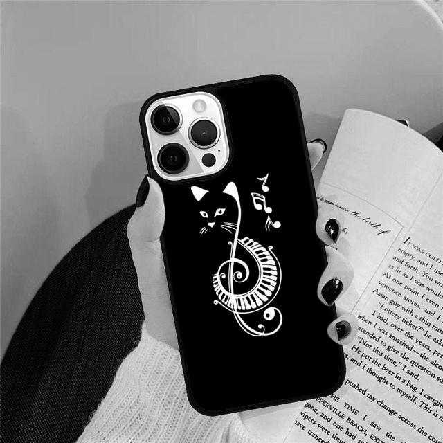 Music Piano Key Phone Case Cover For iPhone 17 Air 15 16 14 13 12 Pro Max 11 Pro Max Plus Coque Shell