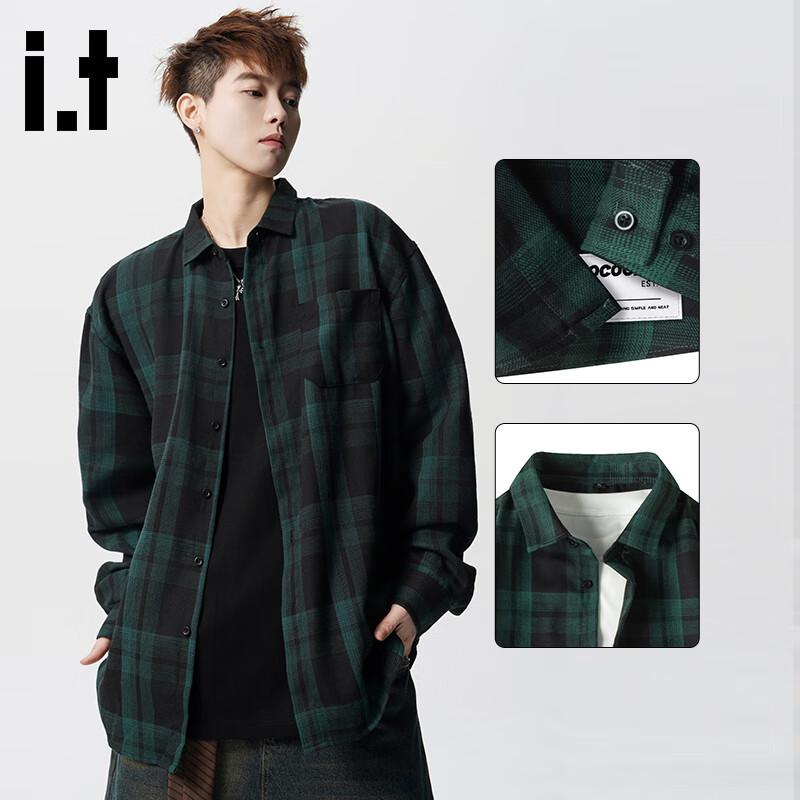 Men s :CHOCOOLATEIT Plaid Long Sleeve Shirt Jacket XL