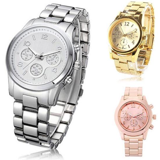 

Новые зимние роскошные унисекс аналоговые наручные часы из нержавеющей стали с кварцевым круглым корпусом, рождественский подарок