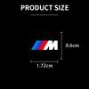Autocollants décoratifs pour essuie-glaces de voiture avec emblème BMW, compatibles avec les modèles BMW M, M3, M4, M5, X1, X3, X5, X6, X7, F10, F20, F22, F30, G20 et G30 Performance.