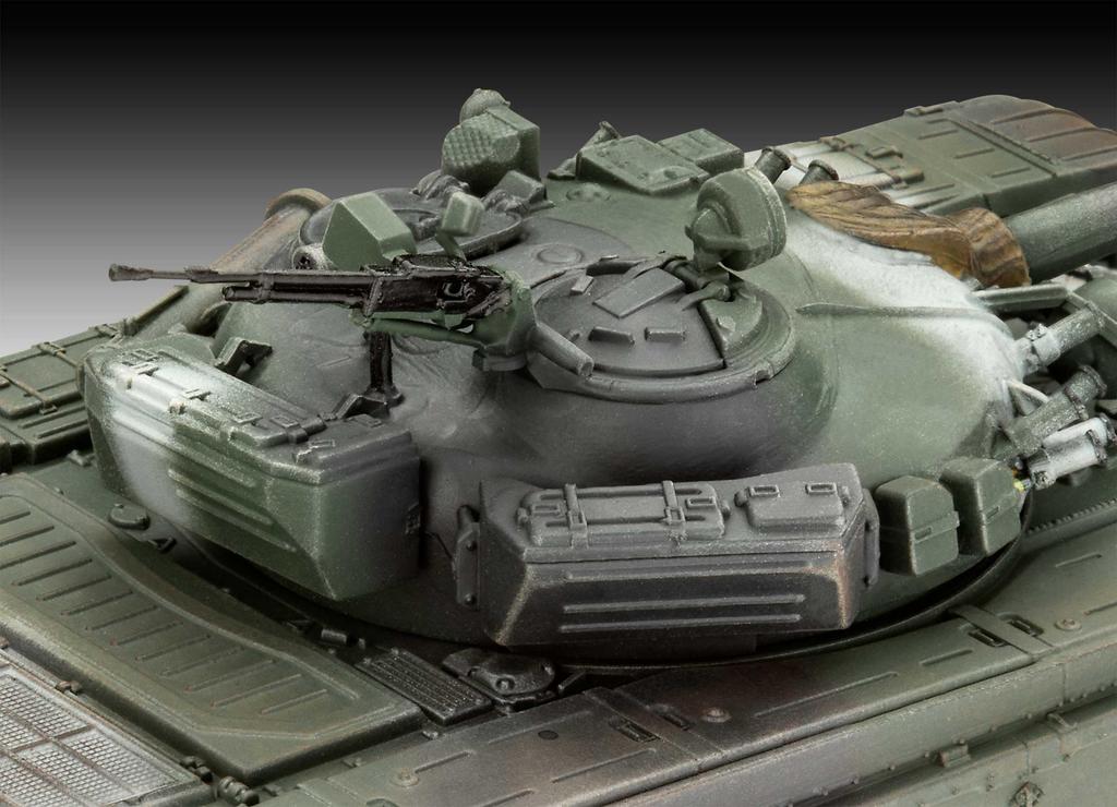 Уровень немецкого языка (Revell) 1/72 Советский Т-72 М1 Пластиковая модель 03357 танк (военный автомобиль)