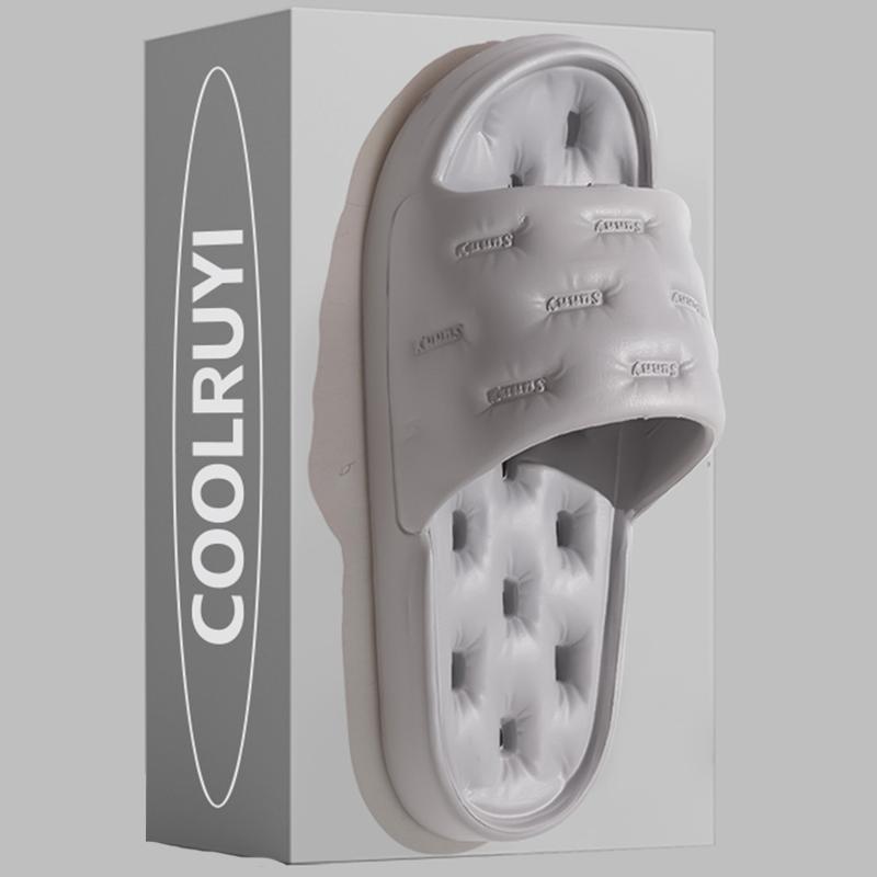 Eva Non Slip Bathroom Shower Slippers Women Leakage Feeling Stepping On Feces Soft Slides Woman Hollow Out Home Flip Flops Mujer