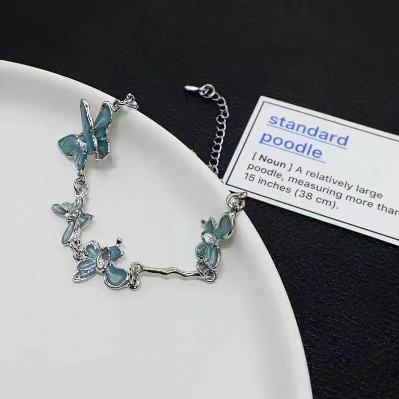 Butterfly Elegant Blue Bracelet For Women Trendy Simple Jewelry Geometric