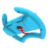 2Pcs Game Steering Wheels Comfortable Grip Plug Play Accurate Fit Realistic Gaming Experience Double Against Gamepad Steering Wheels for Switch OLED