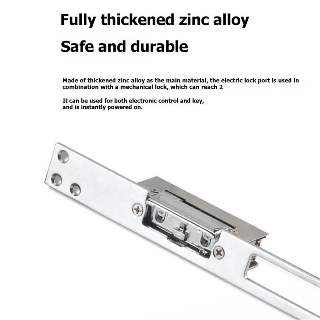 A89X Electric Strike Door Lock Adjustable Electric Strike Locks Tongue Access Control Locks Double Unlock Mode