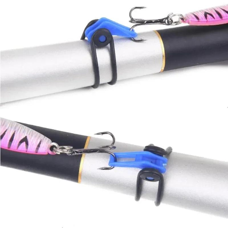 10pcs/lot Plastic Fishing Hook Secure Keeper Holder Lure Accessories Jig Hooks Safe Keeping For Fishing Rod Tool Bait Casting