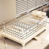 For Dishes For Kitchen Sink Stainless Dish Rack For Kitchen Countertop Rust Resistant Multi-compartment Design