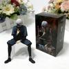 20cm Ken Kaneki Sitting Figure Tokyo Ghoul GK Replaceable Double Head Double Arms Statue with Base Anime Model Toy Deco Boy Gift