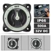 500A Disconnect Switch 3 Position Power Disconnect Switch IP66 Waterproof Ignition Protection for RV Boat Marine
