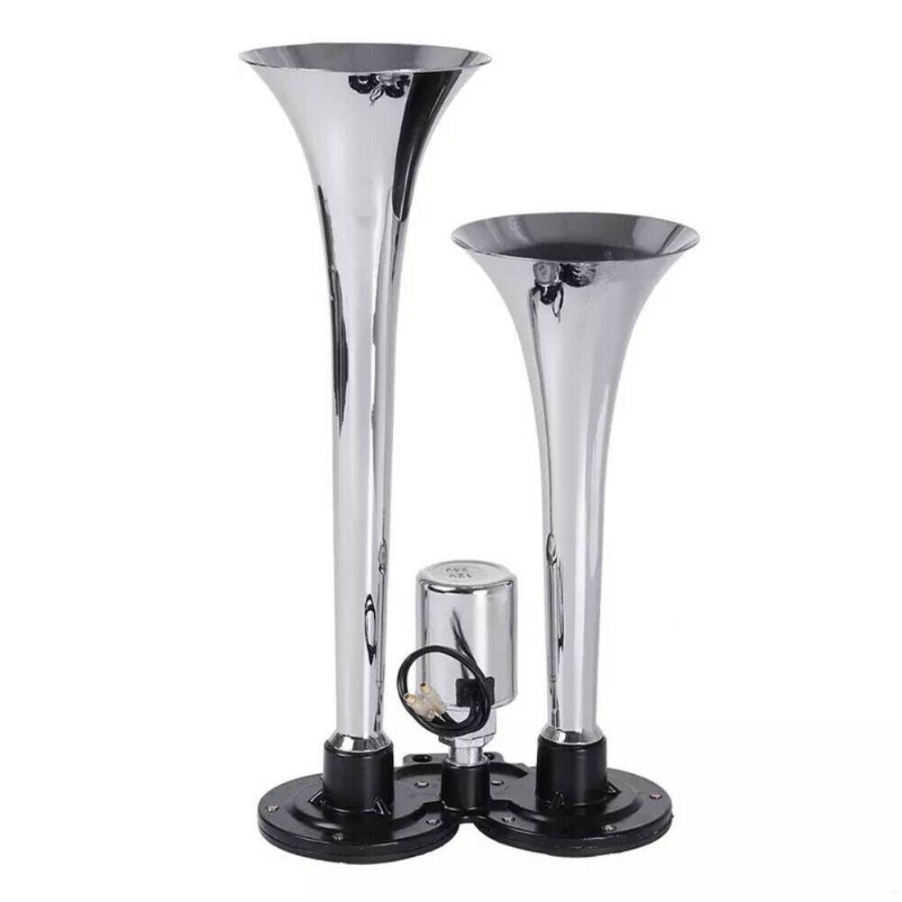 12/24V 300dB Trumpet Super Loud Dual Heavy Duty Plastic Horn Trumpet For Boat Car Air Vehicle T A5B6