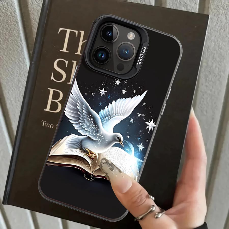

Back Phone Cover Case for iPhone 17 Pro Max Air 12 15 Plus XS XR 11 14 16 13 Pro Magic Book Pigeon iPhone 14 Pro