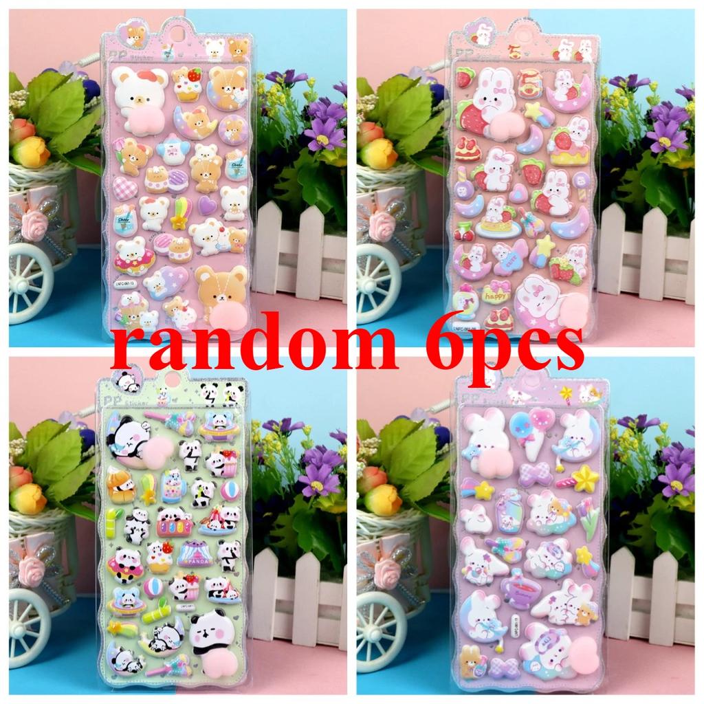 New Children'S Cartoon 3D Bubble Stickers, Cute Animal Designs, Stress-Relieving, Squeezable, And Fun Butt Stickers Gifts