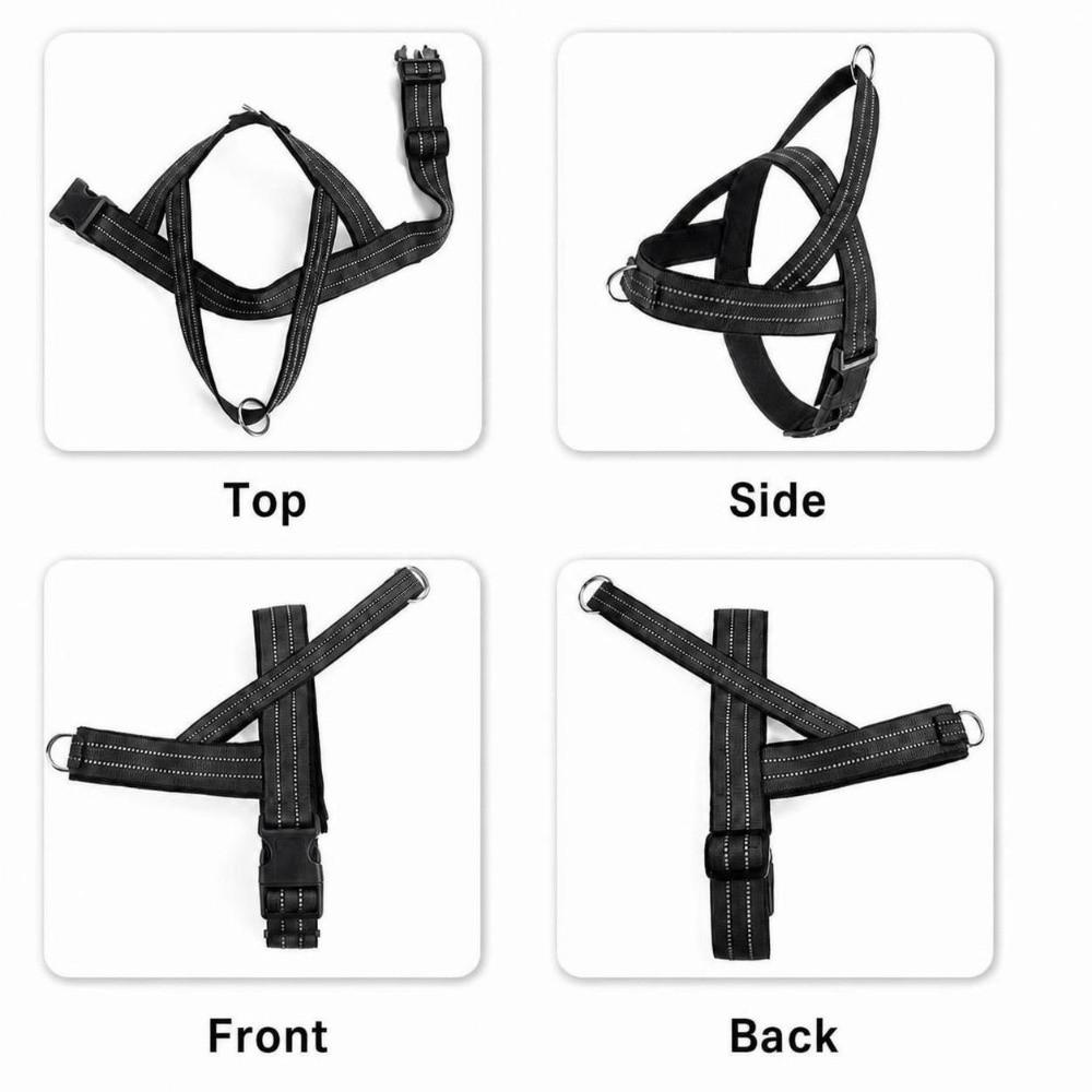 Reflective Design Escape Proof Dog Harness Front Clip Dog Harness Vest  Medium Large Dog