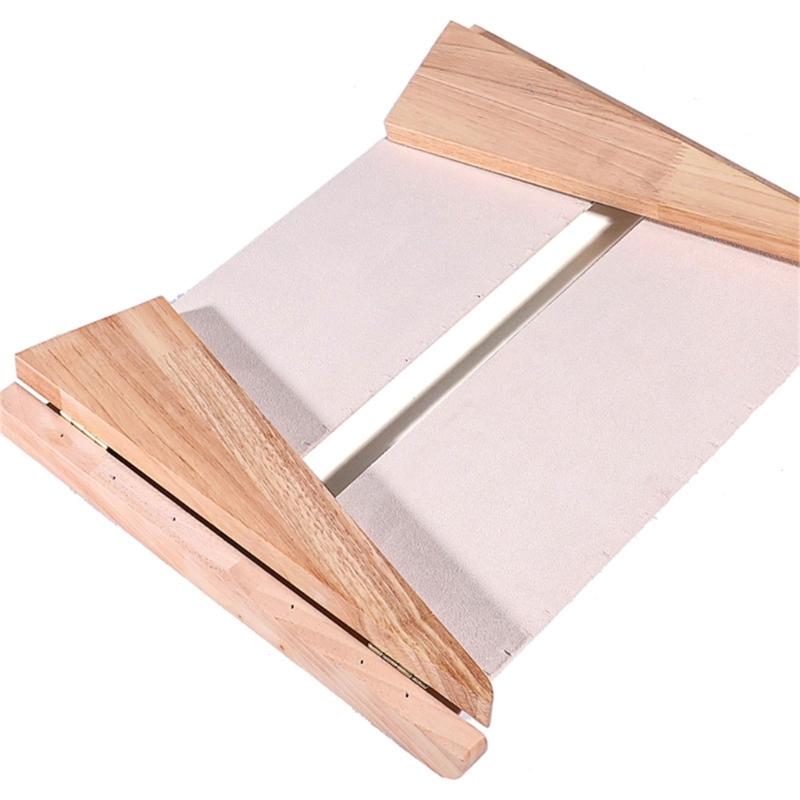 Practical Sturdy Solid Wood Necklace Bracelet Holder Vertical Jewelry Storage Rack for Artistics Craft Supplies