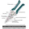 1Pcs Multifunctional Foldable Wire Stripper Crimper Cable Cutter Pliers Electrician Cable Cutting Wiring Pulling Stripping Tools
