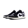 Jordan Air Jordan 1 Slip Resistant Abrasion Resistant Low Top Vintage Basketball Shoes Unisex Black White HF3148-106(Team448-BOX)