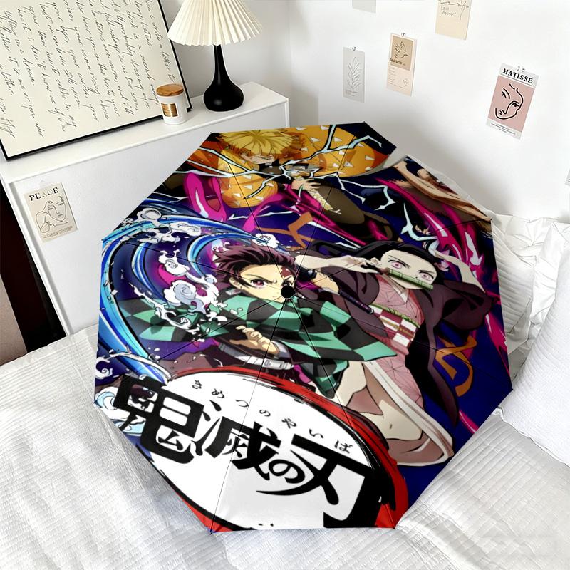 Japanese-style Cartoon Demon Slayer Kamado Tanjiro & Kamado Nezuko Umbrella Including Home Travel and Outdoor Activities Multi Functional Umbrella 32