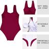 2024 Newbikini One Piece Swimsuit Women Tummy Control Swimsuit High Waisted Women Swimming Costume Vintage Swimsuits Swimwear