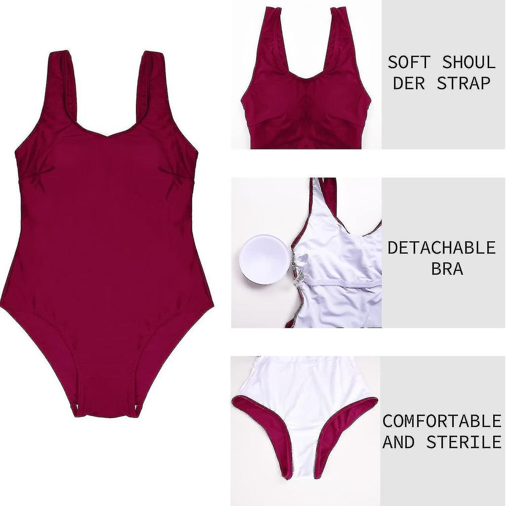 2024 Newbikini One Piece Swimsuit Women Tummy Control Swimsuit High Waisted Women Swimming Costume Vintage Swimsuits Swimwear