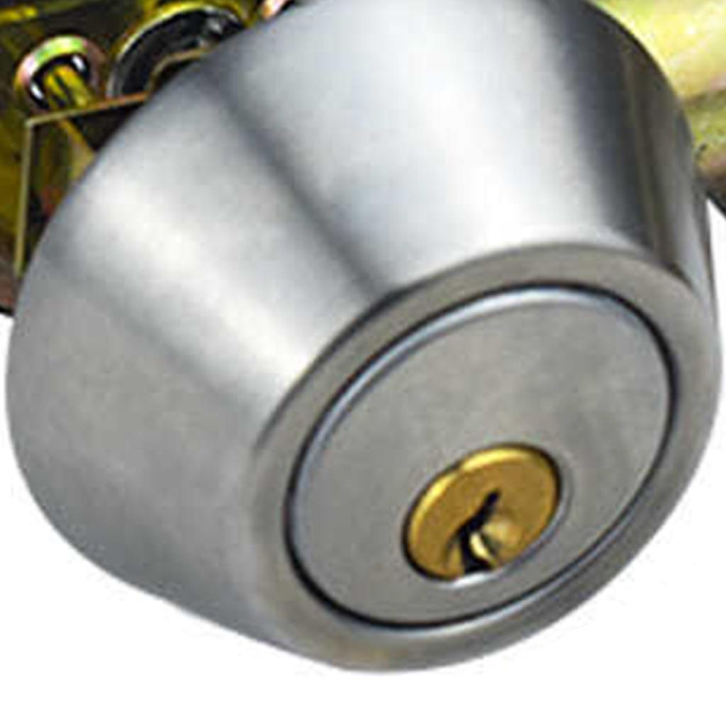 Kugel Türknauf Universalschutz Klassischer Eingang Schlüsselfertiger Innentürknauf für Heimgebrauch Silber