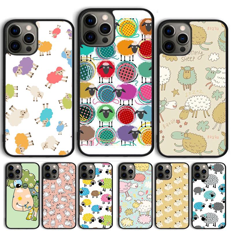 Colorful Sheep Coque Shell For iPhone 17 Air 15 16e 14 13 12 Pro Max 11 Pro Max Plus Phone Case Cover