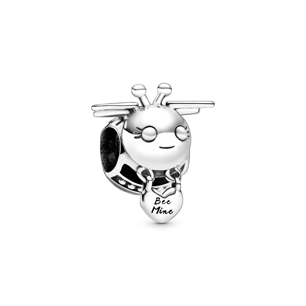 Hot Sale DIY Making Sparkling Bee & Glow Firefly Dangle Charm Bead Fit Original Europeans Copper 925 Bracelet Women Zircon Gift