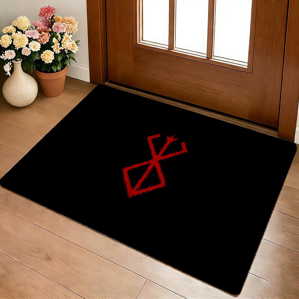Guts Sword In Berserk Berserk Floor Mat Cozy Flannel Soft Thick Non-Slip Mat For Living Room Bedroom Kitchen Decor Rugs