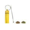 4 Pcs Portable Metal Storage Travel Container with Spoon Deluxe Dispenser