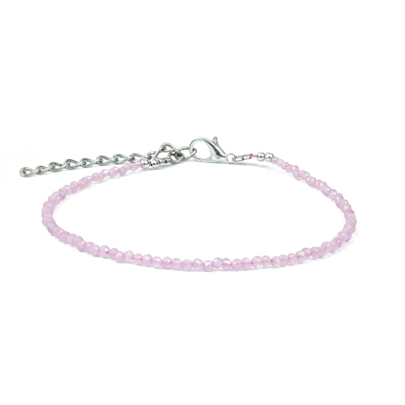 Astrotalk Rose Quartz Anklet | Stone of Love, & Harmony | Rose Quartz Anklet for Women | Best Gift for Woman | S