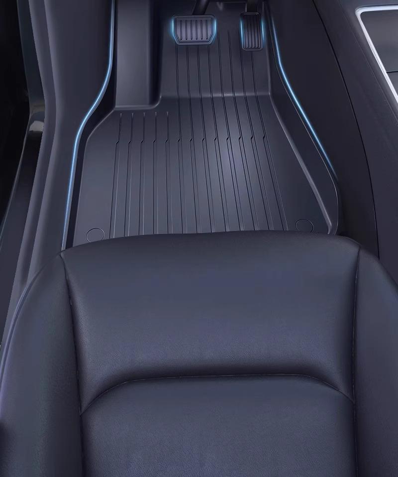 Right-Hand Drive Tesla Model Y/3 Refresh Foot Pad Carpet for Hong Kong - Front & Rear Trunk