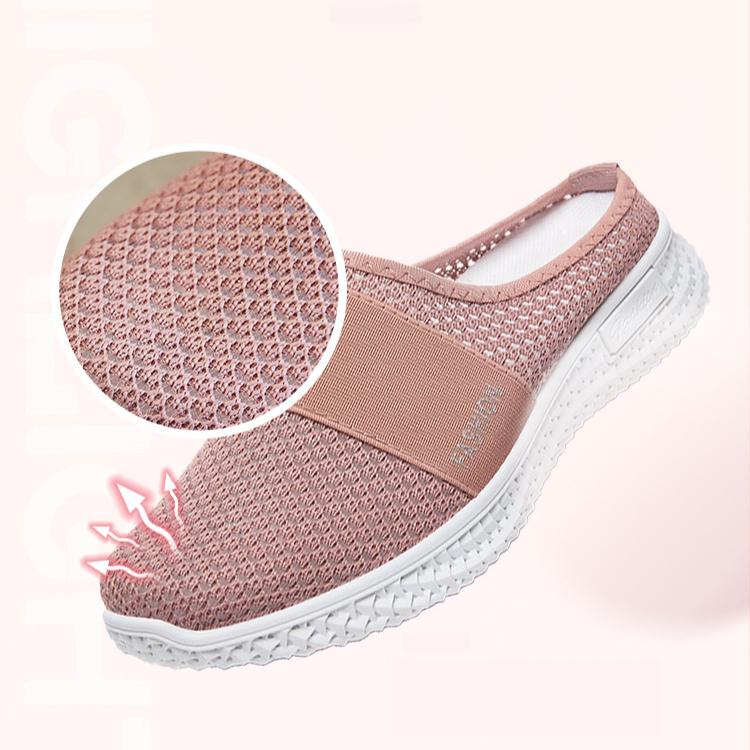 Women's Shoes In Spring Breathable Half Drag Single Shoes Casual Shoes for Women