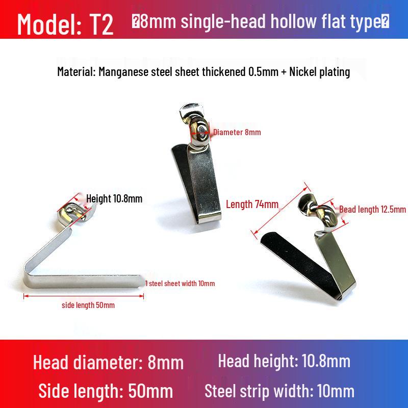 V-Shaped Spring Clip Buckle for Telescopic Tube and Tent Stroller Positioning