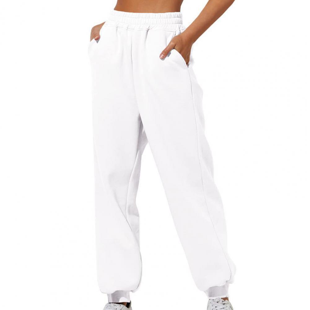 Comfortable High Waist Sweatpants For Women Stretchy And Soft Everyday Pants With Elastic Waistband Sweatpants Jogging Trousers