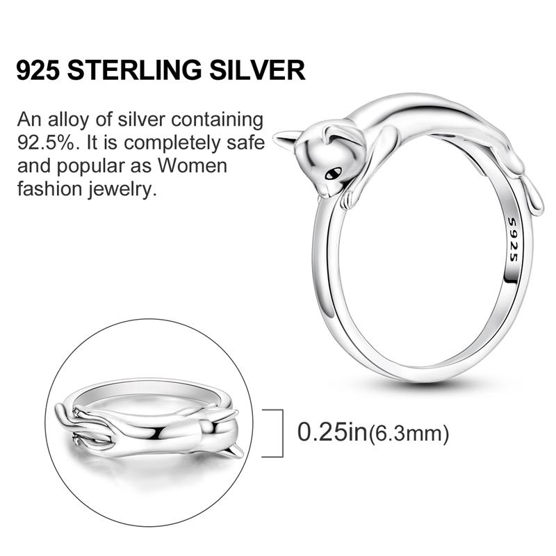 Rings For Women 925 Silver Color Zircon Winding Romantic Ring Finger Beaded Luxury Jewelry Original Engagement Wedding Gift