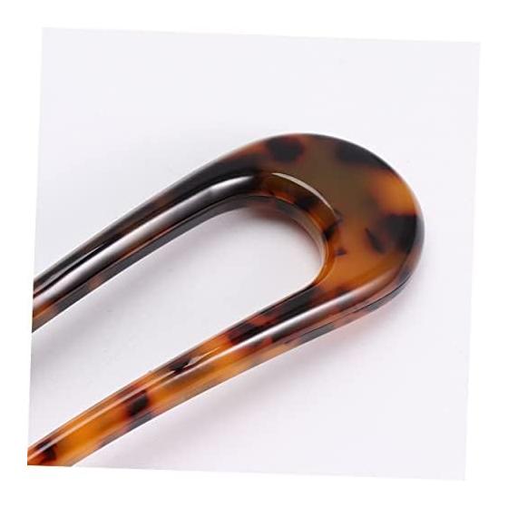 Creative U-Shaped Acetate Hairpins, Hair Sticks for Updos, Hair Accessories for Parties and Daily Wear, 2 Pieces