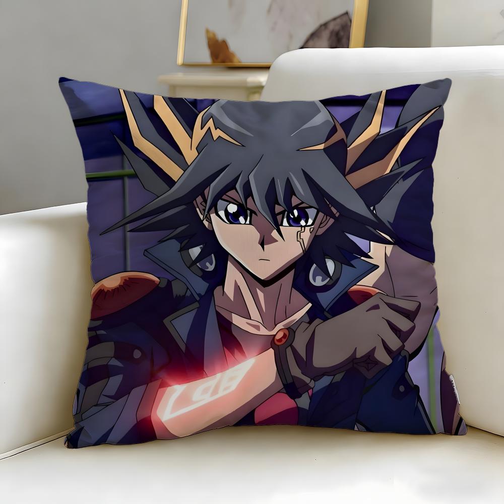 classic anime GX YuGiOh GX Cushion Cover Soft  EasyWash Pillow Case  Versatile for Couch Bed Travel and Office