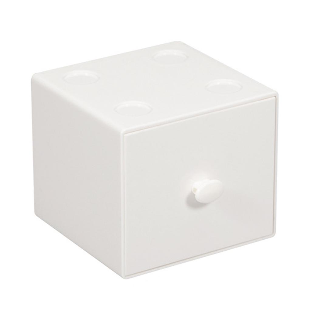 Desktop Storage Box PS    able Desk   Building Block with Drawer for Home Dorm School   Supply Accessory