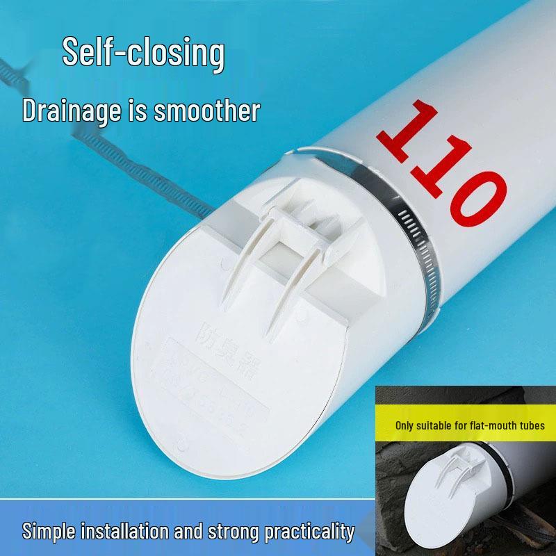 PVC Drainage Pipe Anti-Odor Check Valve Sealing Cover Floor Drain