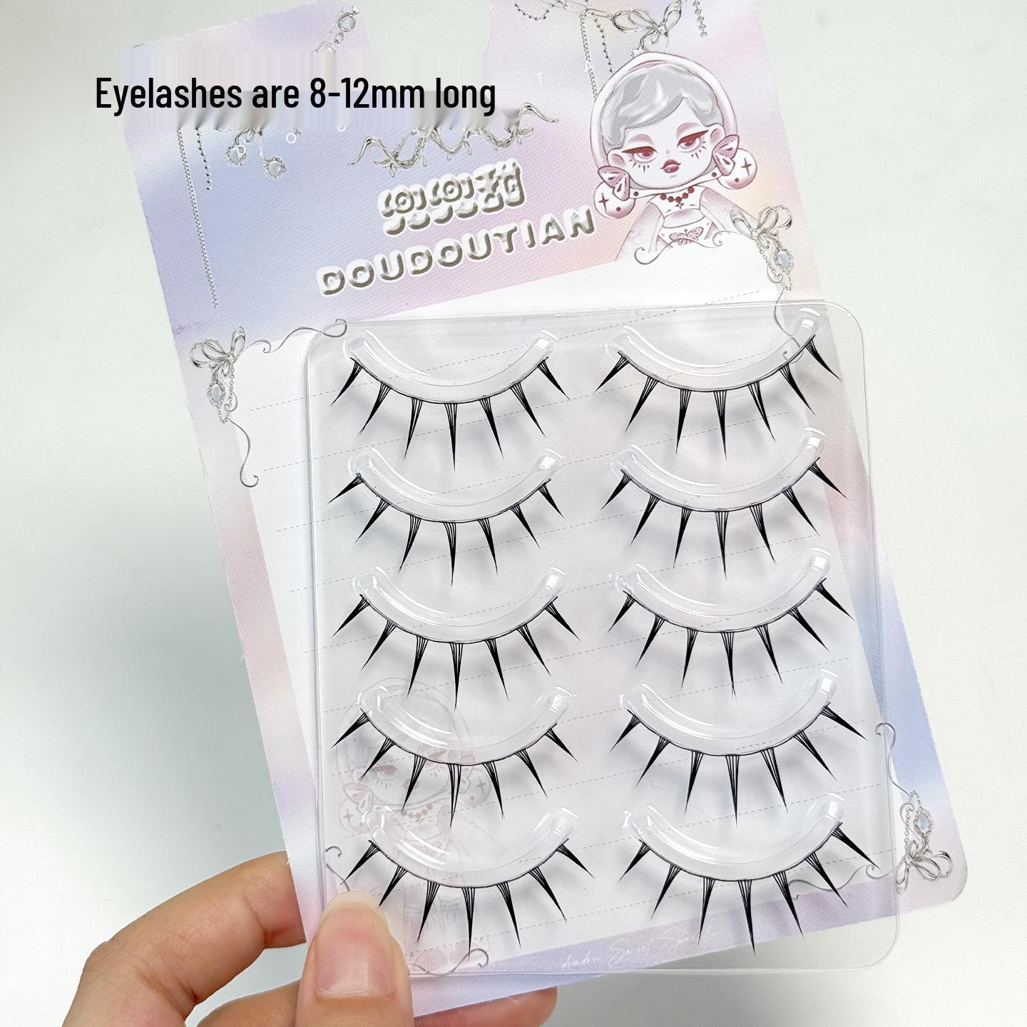 

Japanese Sweet Pea Barbie Eyes: Natural Camera-Ready False Eyelashes with Transparent Stem