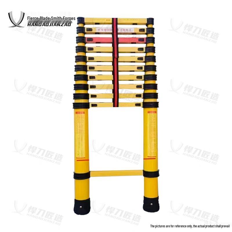 2m Fiberglass Insulated Telescopic Ladder
