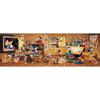 Tenyo (Tenyo) [Made In Japan] 456-Piece Stained Art Gyutto Series Jigsaw Puzzle Disney Mickey Mouse Collection (18.5x55.5cm) DG-456-736 with Service